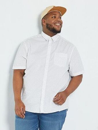 Kiabi Camisa de algodão estampada promoção