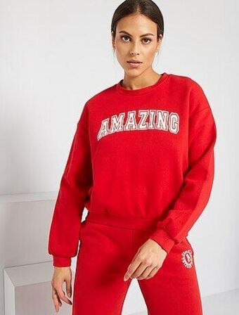 Kiabi Sweatshirt larga com inscrição com mensagem promoção