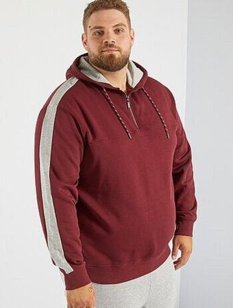 Kiabi Sweatshirt em moletão com capuz promoção