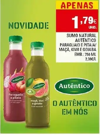 Continente Sumo Natural Autêntico 750ml promoção