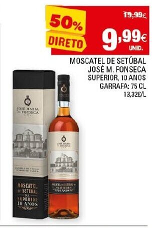 Continente Moscatel de Setúbal José M. Fonseca 75cl promoção