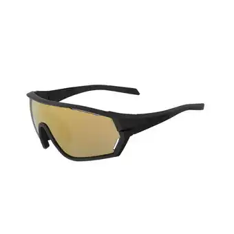 Decathlon Óculos btt xc race lentes substituíveis cat 0+3 preto/dourado promoção