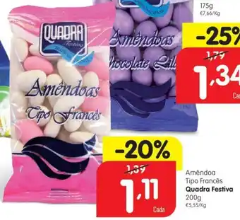 Amêndoa Tipo Francês Quadra Festiva 200g