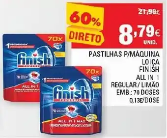 Continente Pastilhas P/Máquina da Loiça Finish 70 Doses promoção