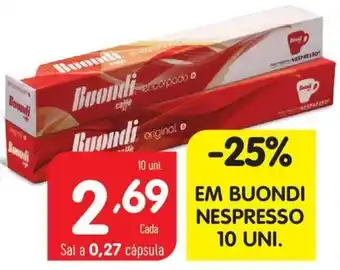 Minipreço Em Buondi Nespresso 10 Uni promoção