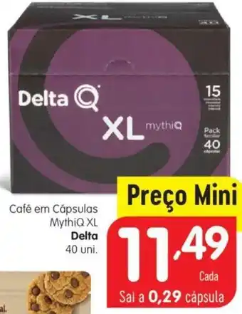 Minipreço Café em Cápsulas MythiQ XL Delta 40 Uni promoção