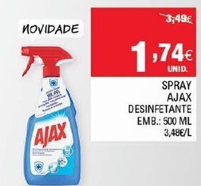 Continente Spray Ajax 500ml promoção