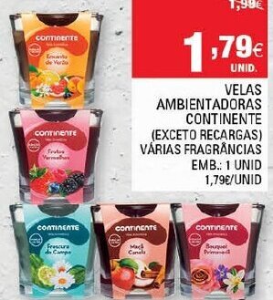 Continente Velas Ambientadoras Continente promoção