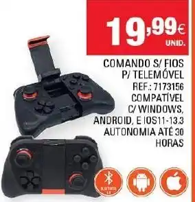 Continente Comando S/ Fios P/ Telemóvel promoção