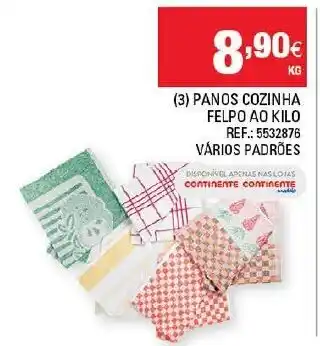 Continente Panos Cozinha Felpo Ao Kilo promoção