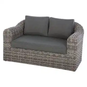 Hôma Sofá mooréa cinza 2 lugares promoção