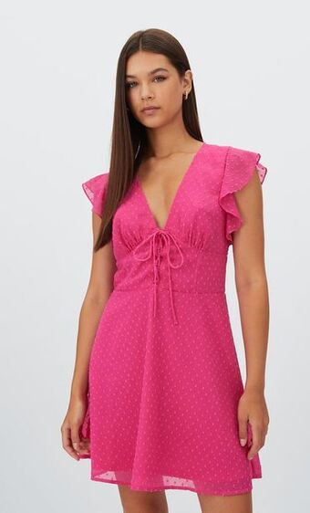 Stradivarius Vestido curto de tule com relevo promoção