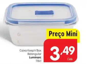 Caixa Keep'n'Box Retangular Luminarc 116cl