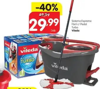 Minipreço Sistema Espreme Fãcil C/Pedal Turbo Vileda promoção