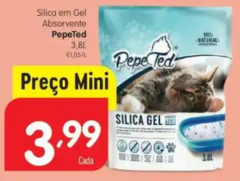 Minipreço SíIlica em Gel Absorvente PepeTed 3,8L promoção