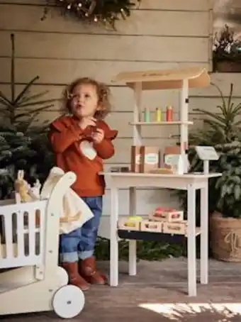 Vertbaudet O meu pequeno mercado biológico, em madeira fsc® - bege... promoção