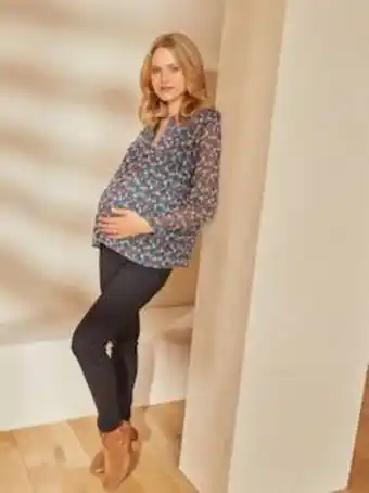 Vertbaudet Jeans slim, faixa sem costuras, para grávida - preto escuro... promoção