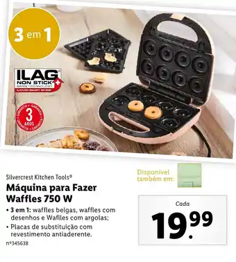 Maquina para Fazer Waffles 750W