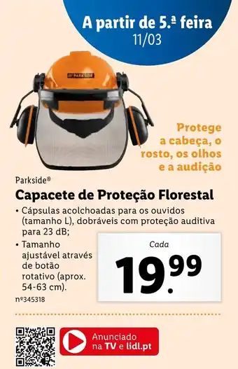 Lidl Capacete de Proteção Florestal promoção