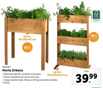 Lidl Horta Urbana promoção