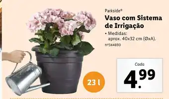 Lidl Vaso com Sistema de Irrigação 40x32cm promoção