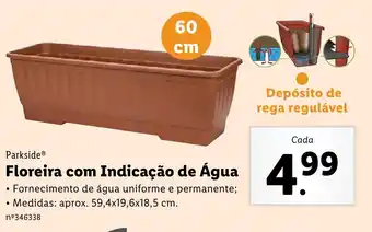 Lidl Floreira com Indicação de Água promoção