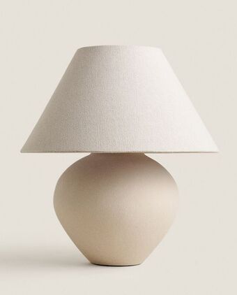 ZARA HOME Candeeiro base cerâmica promoção