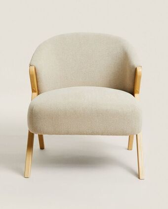 ZARA HOME Poltrona estofada linho promoção
