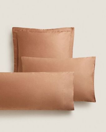 ZARA HOME (180 fios) fronha de almofada percal promoção