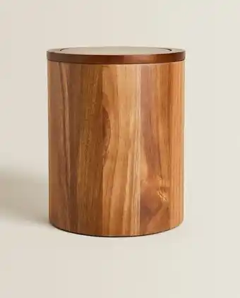 ZARA HOME Cesto de papéis de madeira promoção