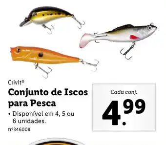 Lidl Conjunto de Iscos para Pesca 6 Unidades promoção