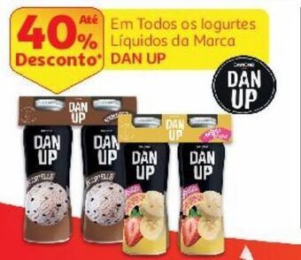 Auchan Iogurte liquido dan up promoção