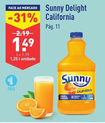 ALDI Sunny Delight California 1.25l promoção