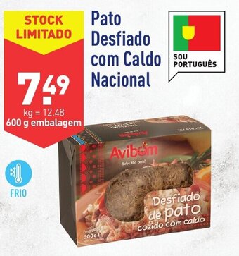 ALDI Pato desfiado com Caldo Nacional 600g promoção