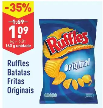ALDI Ruffles Batatas Firtas Originais 160g promoção