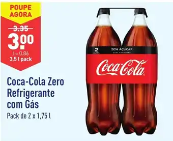 ALDI Coca Cola Zero Refrigerante com Gas 2x1.75L promoção