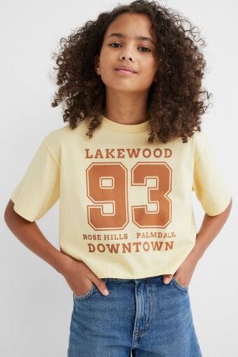 H&M Camisola curta em algodão promoção