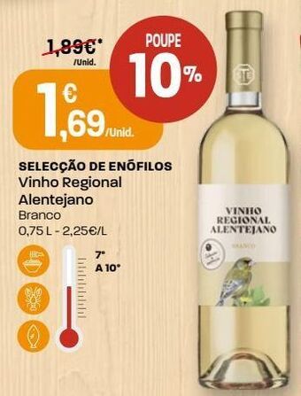 Intermarché Vinho branco selecção de enófilos promoção