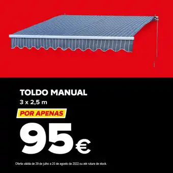 Brico Depôt Toldo Manual 3 x 2.5m promoção