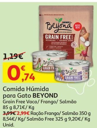 Auchan Comida húmida gato beyond promoção