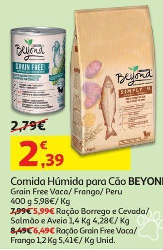 Auchan Ração cão purina beyond promoção
