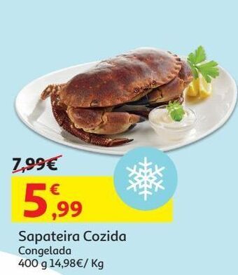 Sapateira cozida:congelada 400 gr