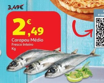 Auchan Carapau medio:fresco inteiro kg promoção