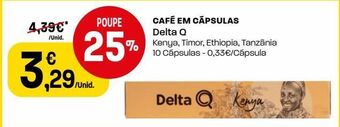 Intermarché Cápsulas de café delta q promoção