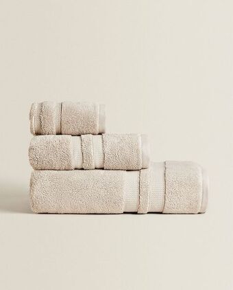 ZARA HOME Toalha rebordo duplo extrassuave promoção
