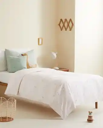 ZARA HOME Capa de edredão bordada patos e coelhinhos promoção