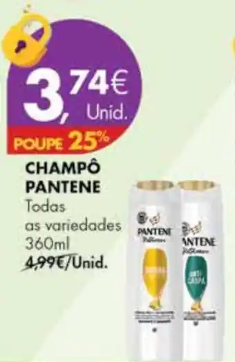 Pingo Doce Champo Pantene 360ml promoção