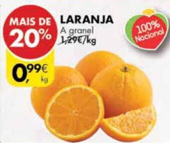 Pingo Doce Laranja a granel promoção