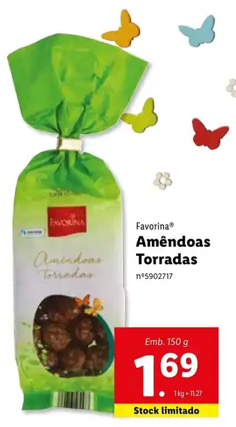 Lidl Amêndoas Torradas 150g promoção