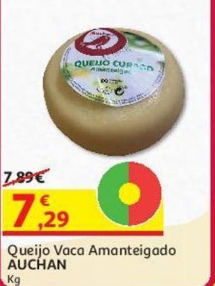 Auchan Queijo vaca auchan amanteigado kg promoção